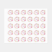 Aangepaste naam voor waterverf ventilator labels (Vel)