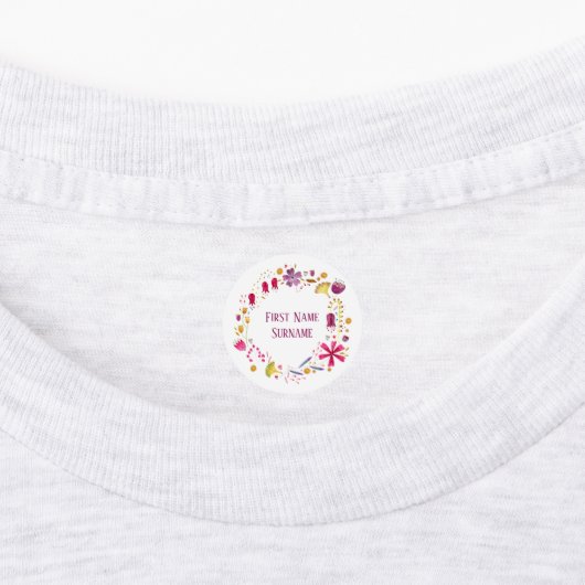 Aangepaste naam voor waterverf ventilator labels (Aangebracht)