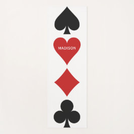 Aangepaste naam voor yoga-mat voor kaartspeler yogamat
