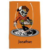 Aangepaste naam voor Zombie Skater en cadeautassen Medium Cadeauzakje (Voorkant)