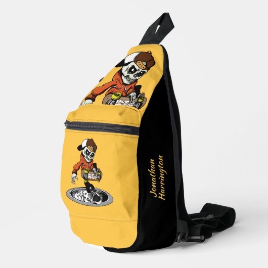 Aangepaste naam voor Zombie Skater Sling Bag (Rechterhoek)
