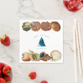 Aangepaste naam voor zomerkerstbeach Seashell Servet (Insitu)