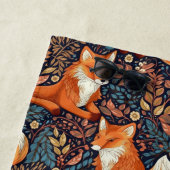 Aangepaste naam Vossen en bladeren Patroon Strandlaken (In situ)