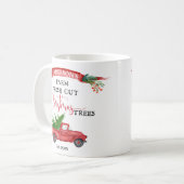 Aangepaste naam  vrachtwagen Verse Boerderij Trees Koffiemok (Voorkant links)