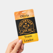 Aangepaste naam vrijwilliger evenementenstaf badge (Handheld)