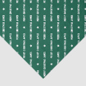 Aangepaste naam Vrolijk Kerstfeest Typografie Groe Tissuepapier (Detail)