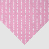 Aangepaste Naam Vrolijk Kerstmistypografie Snoep R Tissuepapier (Detail)