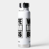 Aangepaste naam Vrouw - Mam - Baas Waterfles (Rechts)