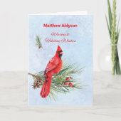 Aangepaste Naam Waardering Zakelijke Kerstmis Kaart (Voorkant)