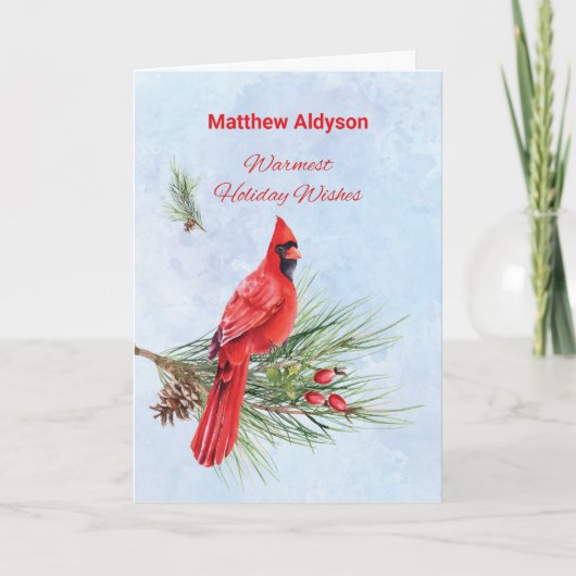 Aangepaste Naam Waardering Zakelijke Kerstmis Kaart (Voorkant)