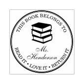 Aangepaste naam waartoe dit boek behoort rubberstempel (Afrduk)