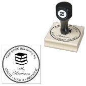 Aangepaste naam waartoe dit boek behoort rubberstempel (Gestempeld)