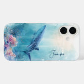 Aangepaste Naam Walvishaai Oceaan Koraalrif Case-Mate iPhone Case (Achterkant (horizontaal))