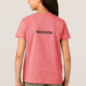 Aangepaste naam wandelen Tri-Blend shirt (Achterkant)