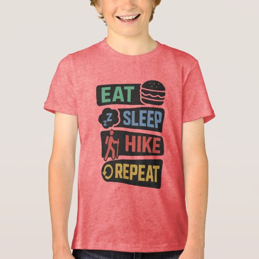Aangepaste naam wandelen Tri-Blend shirt (Voorkant)