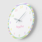 Aangepaste naam: wandklok voor pasta's voor neurie (Hoek)