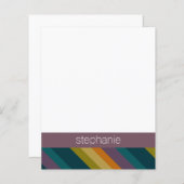 Aangepaste naam Warm Autumn Striped Pattern (Voorkant / Achterkant)