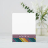 Aangepaste naam Warm Autumn Striped Pattern (Staand voorkant)