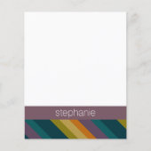 Aangepaste naam Warm Autumn Striped Pattern (Voorkant)