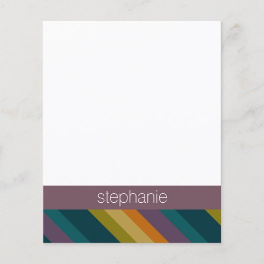 Aangepaste naam Warm Autumn Striped Pattern (Voorkant)