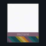 Aangepaste naam Warm Autumn Striped Pattern<br><div class="desc">Een geometrisch ontwerp met warme,  valkleuren en een gebied voor monogrammen of namen. Als u het kunstwerk moet aanpassen of de doopvont veranderen,  kunt u op het aanpassingsgebied klikken. Dit zal u aan het ontwerphulpmiddel nemen waar u vele veranderingen kunt aanbrengen.</div>