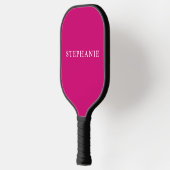 Aangepaste naam warm roze pickleball paddle (Links)