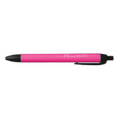 Aangepaste naam warm roze zwarte inkt pen (Bodem)