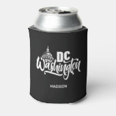 Aangepaste naam Washington DC Blikjeskoeler (Blikje Achterkant)