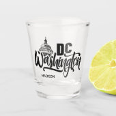 Aangepaste naam Washington DC Shot Glas (Voorkant)