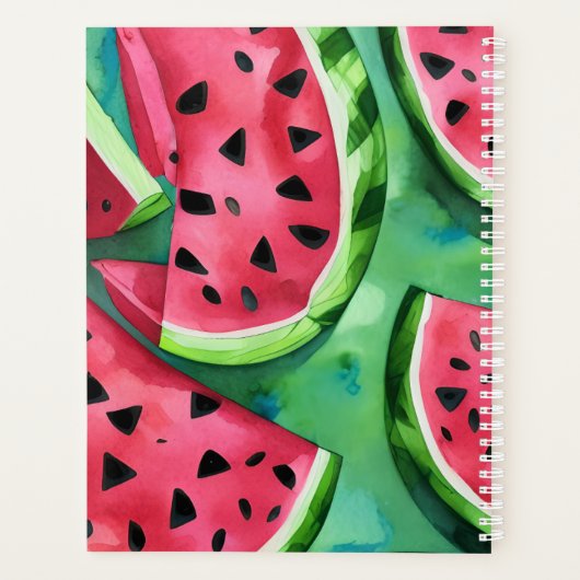 Aangepaste naam Watermeloenplanner Planner (Achterkant)