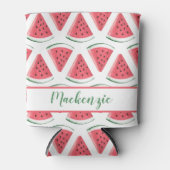 Aangepaste naam Watermelon Slice Summer Blikjeskoeler (Voorkant)