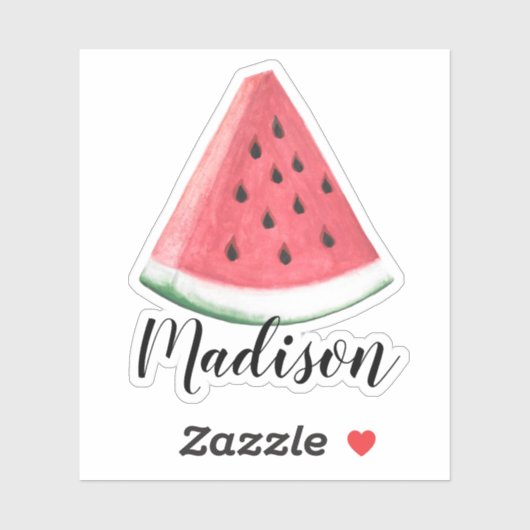 Aangepaste naam Watermelon Sticker (Vel)