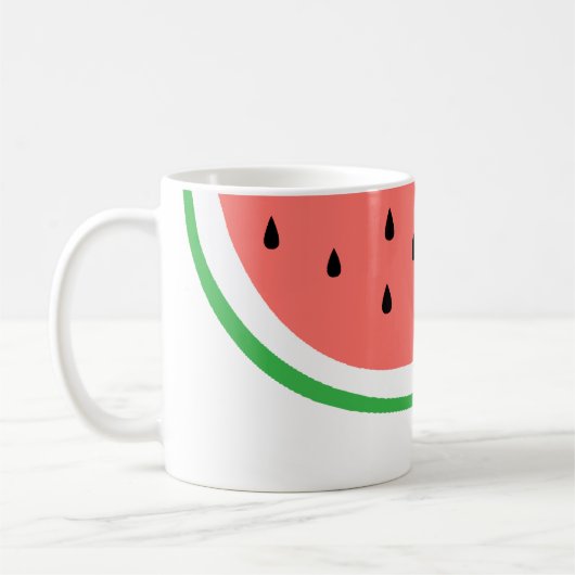 aangepaste naam watermelonsegment koffiemok (Links)