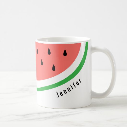 aangepaste naam watermelonsegment koffiemok (Rechts)