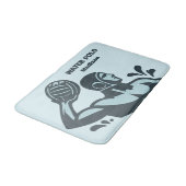 Aangepaste naam waterpolo badmat (Gekanteld)