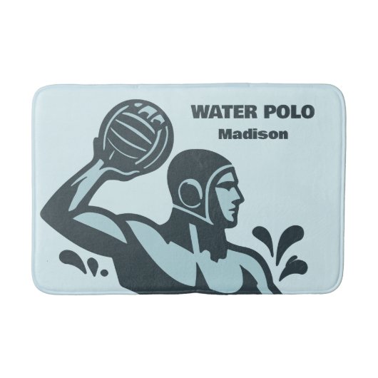 Aangepaste naam waterpolo badmat (Voorkant)