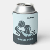 Aangepaste naam waterpolo blikjeskoeler (Blikje Achterkant)