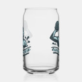 Aangepaste naam waterpolo blikvorm glas (Rechts)