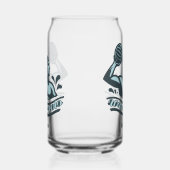 Aangepaste naam waterpolo blikvorm glas (Links)