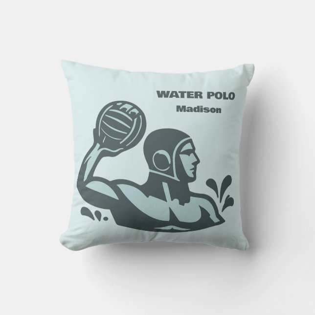 Aangepaste naam waterpolo buitenkussen (Voorkant)