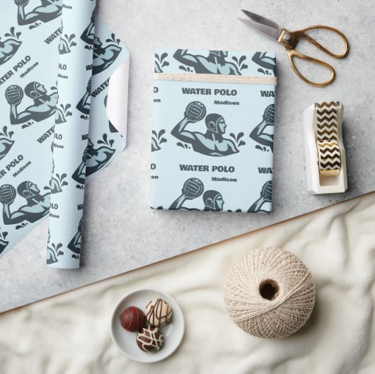 Aangepaste naam waterpolo cadeaupapier (Crafts)