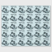 Aangepaste naam waterpolo cadeaupapier (Vlak)