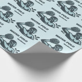 Aangepaste naam waterpolo cadeaupapier (Hoek)