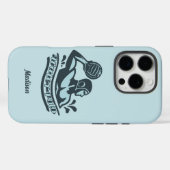 Aangepaste naam waterpolo Case-Mate iPhone case (Achterkant (horizontaal))