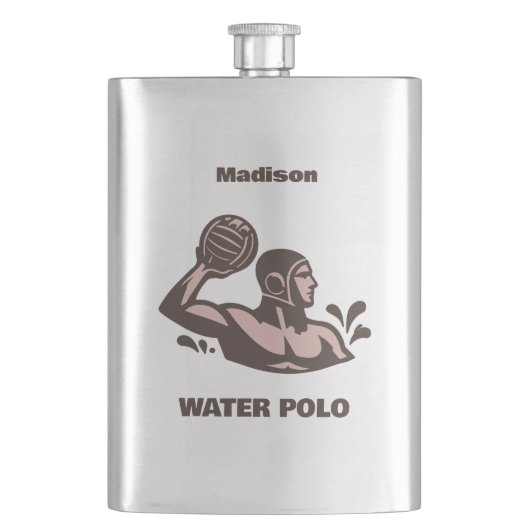 Aangepaste naam waterpolo flacon (Voorkant)