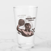 Aangepaste naam waterpolo glas (Achterkant)