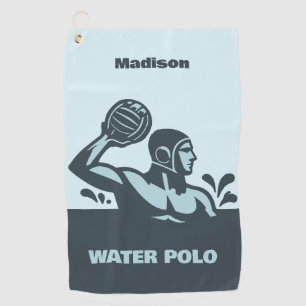 Aangepaste naam waterpolo golfhanddoek