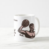 Aangepaste naam waterpolo koffiemok (Voorkant rechts)