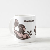 Aangepaste naam waterpolo koffiemok (Voorkant links)