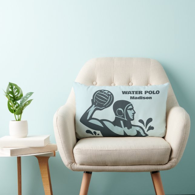 Aangepaste naam waterpolo kussen (Stoel)